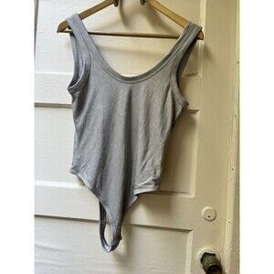 Uniqlo x Alexander Wang Heattech Women's Large Bodysuit Ribbed Sleeveless Thong
